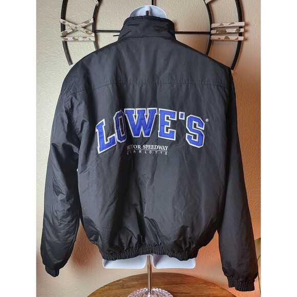 Lowes Motor Speedway Racing NASCAR Full Zip Jacket Men's SZ. L VTG - Picture 2 of 10